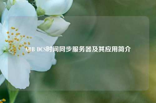 ABB DCS時間同步服務器及其應用簡介